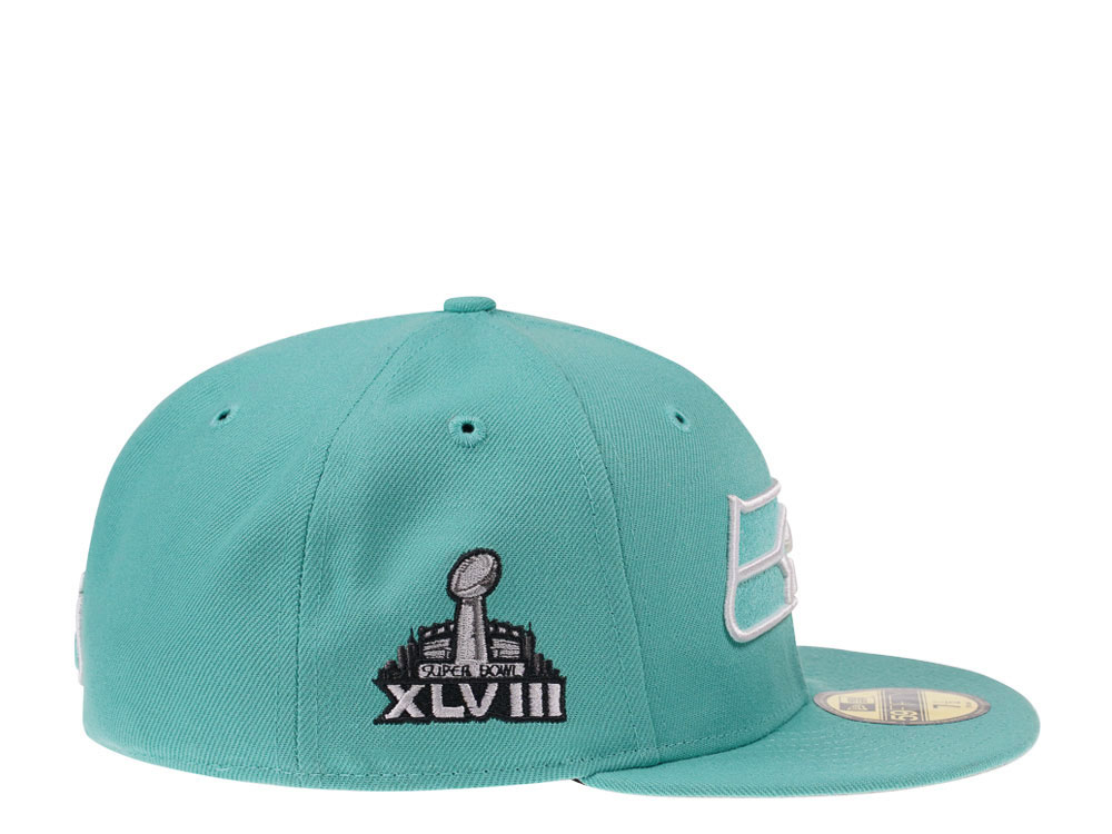 New Era Seattle Seahawks Super Bowl XLVIII Mint Edition 59Fifty Fitted Casquette