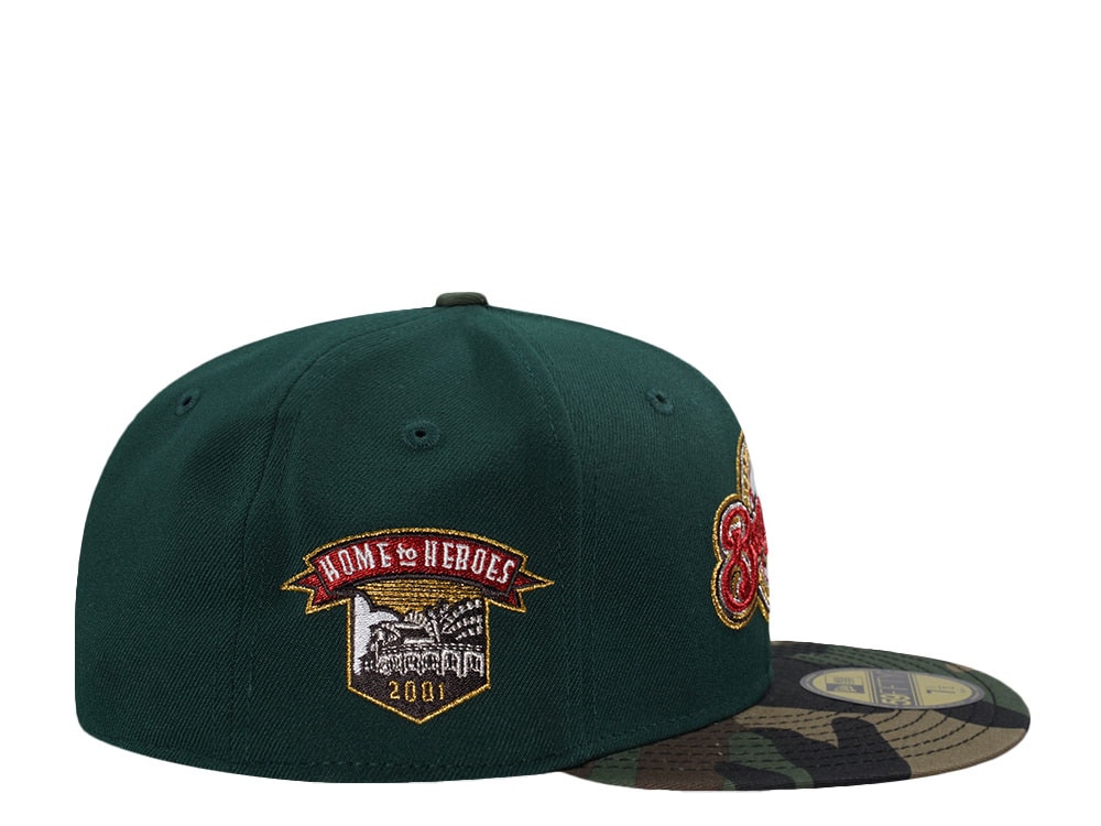 New Era Milwaukee Brewers Home of Heroes 2001 Green Two Tone Edition 59Fifty Fitted Casquette