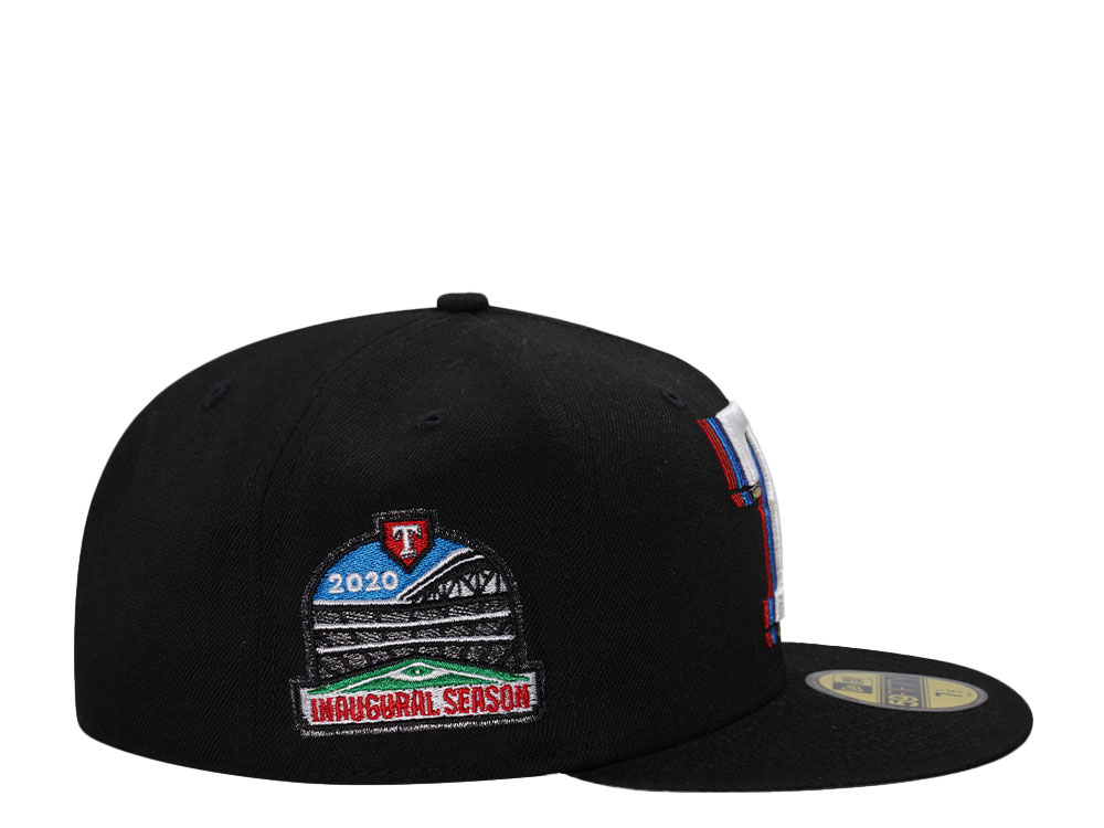 New Era Texas Rangers Inaugural Season 2020 Cacading Black Edition 59Fifty Fitted Casquette
