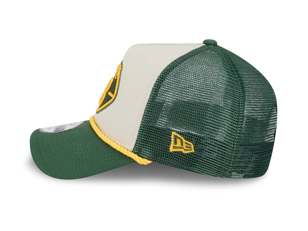 New Era Green Bay Packers Sideline 2024 9Forty A Frame Trucker Snapback Casquette