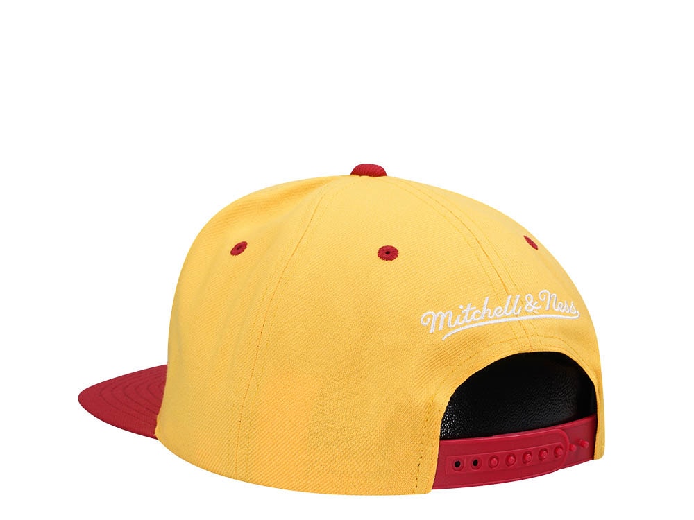 Mitchell & Ness Atlanta Hawks Transcript Yellow Two Tone Snapback Casquette