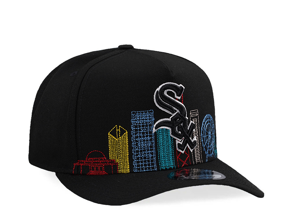 New Era Chicago White Sox Skyline Black Prime Edition 9Fifty A Frame Snapback Casquette
