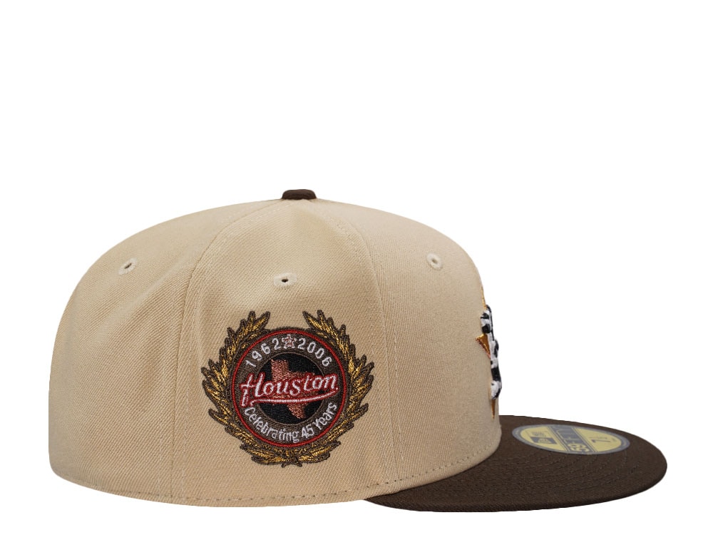 New Era Houston Astros 45th Anniversary Vegas Gold Two Tone Edition 59Fifty Fitted Casquette