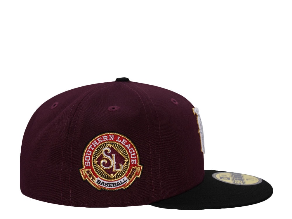 New Era Birmingham Barons Southern League Baseball Maroon Two Tone Edition 59Fifty Fitted Casquette