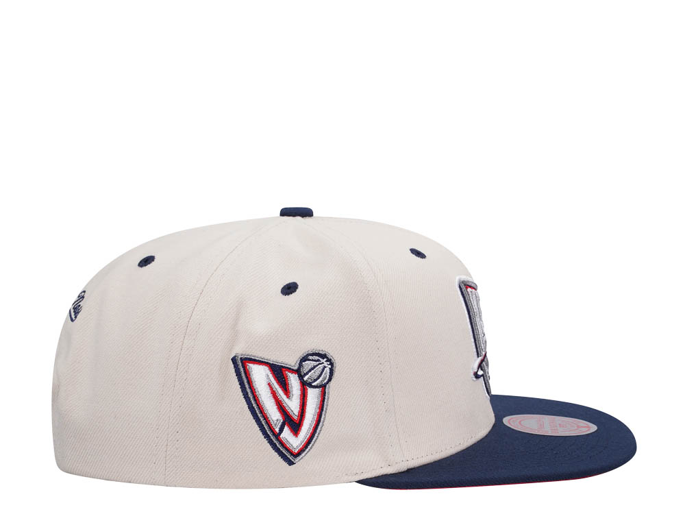 Mitchell & Ness New Jersey Nets Sail Off White Two Tone Snapback Casquette