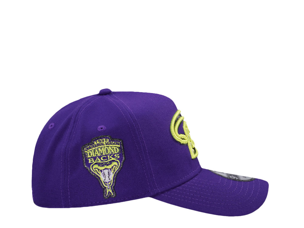 New Era Arizona Diamondbacks Inaugural Season 1998 Purple Prime Edition 9Forty A Frame Snapback Casquette