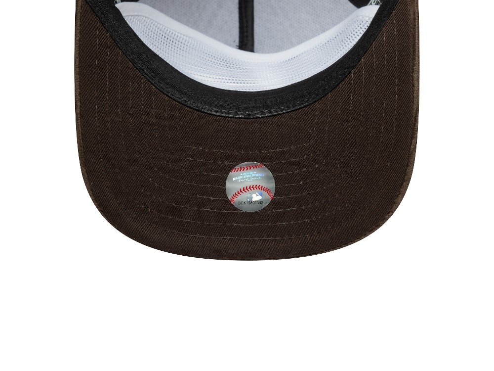 New Era Chicago Cubs Cooperstown Brown Cord Visor 19Twenty Snapback Casquette