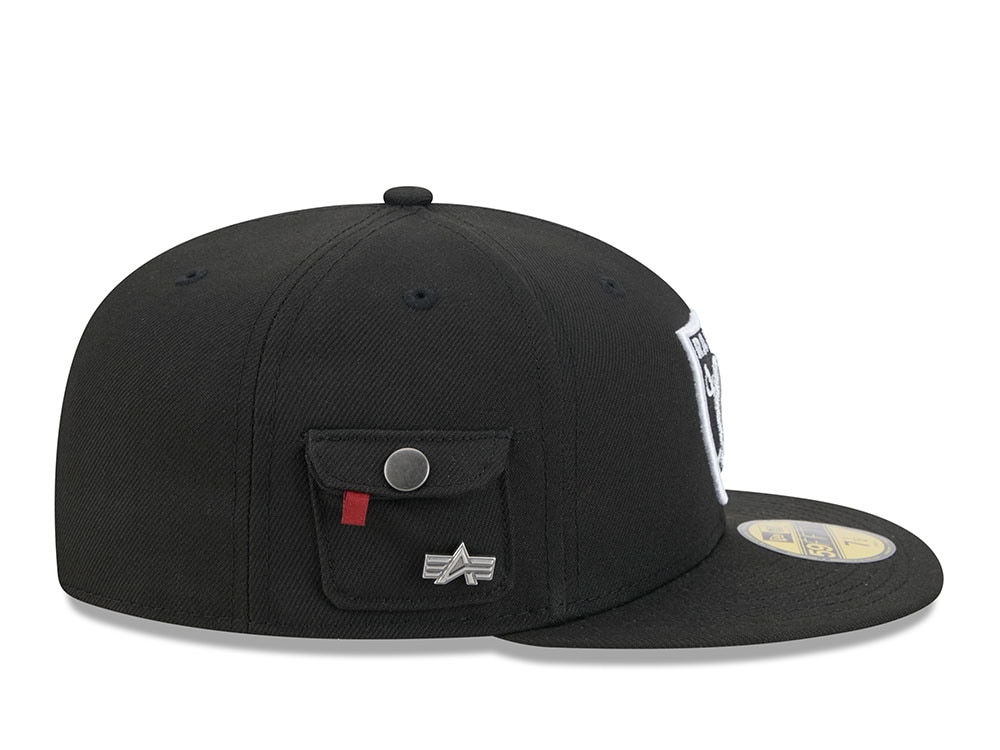 New Era Alpha Industries Las Vegas Raiders Navy Prime Edition 59Fifty Fitted Casquette