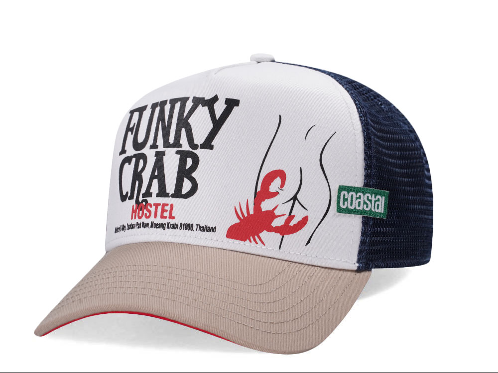 Djinns Funky Crab Hostel Coastal Trucker Snapback Casquette
