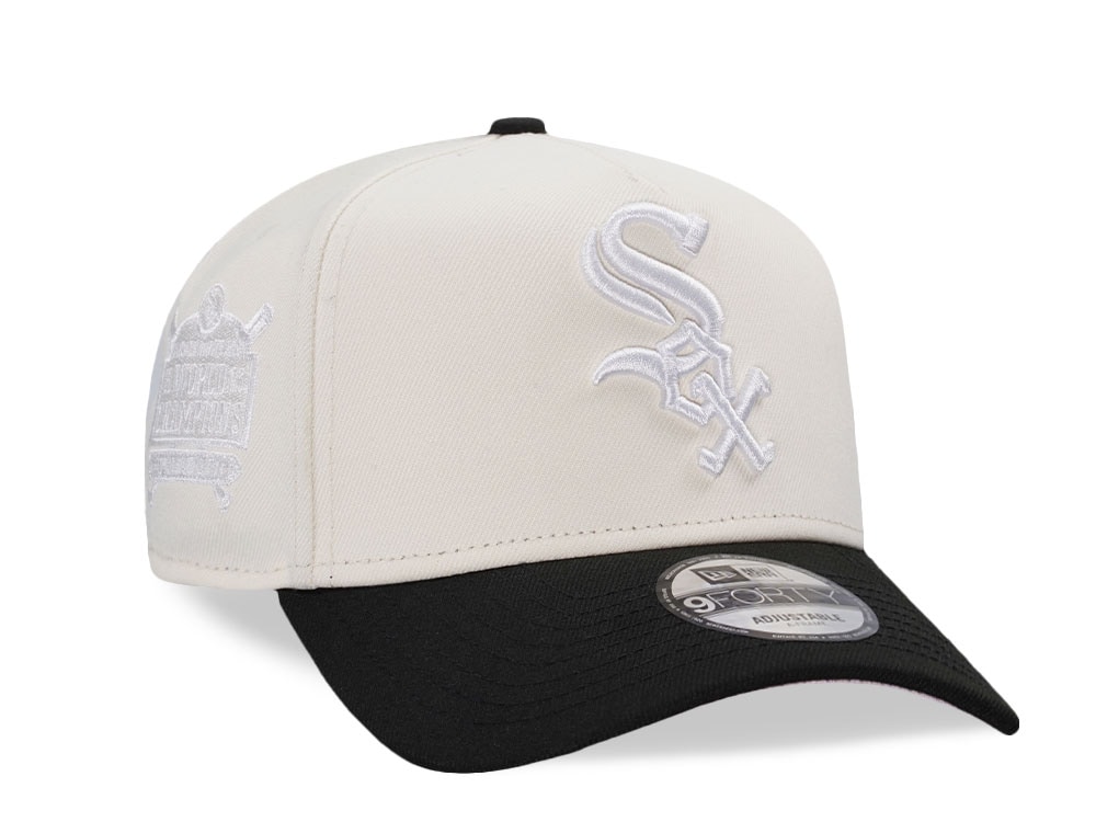 New Era Chicago White Sox World Champions 2005 White Out Pink Two Tone Edition 9Forty A Frame Snapback Casquette