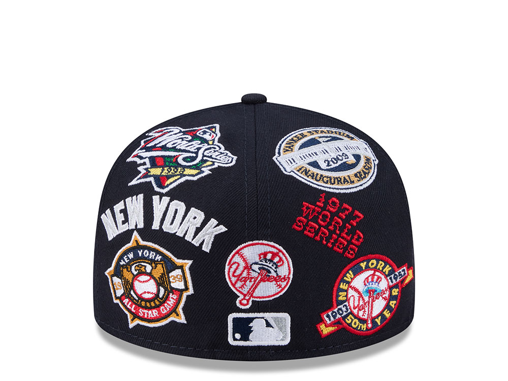 New Era New York Yankees All Over Navy Edition 59Fifty Fitted Casquette