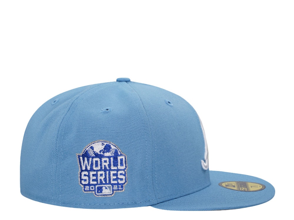 New Era Atlanta Braves World Series 2021 Fresh Blue Prime Edition 59Fifty Fitted Casquette