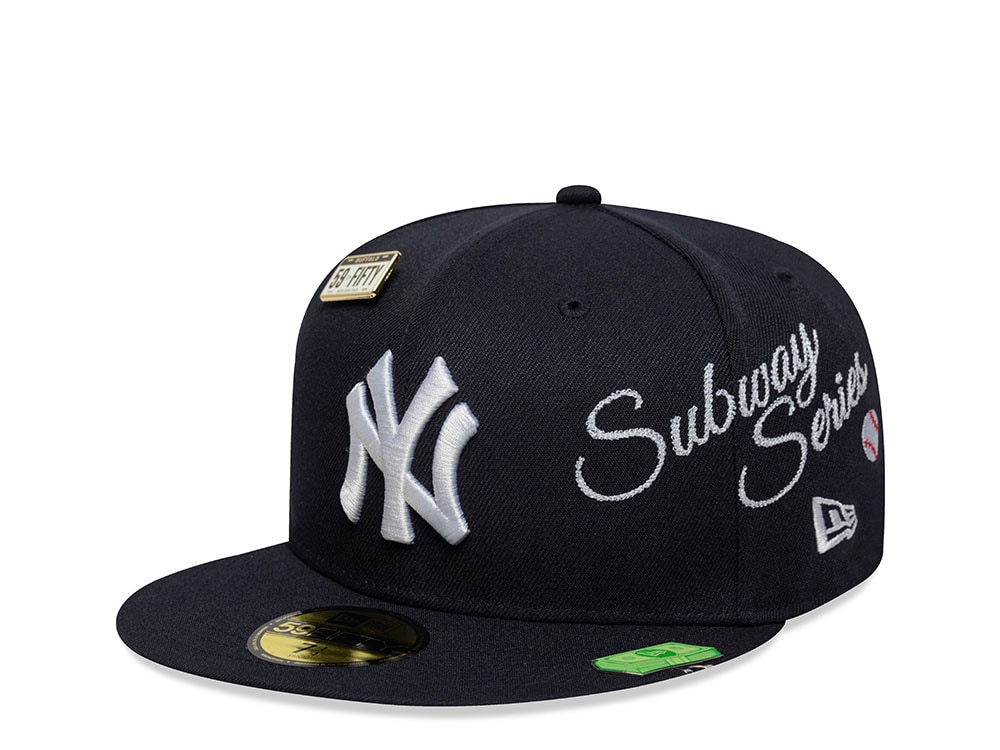 New Era New York Yankees Subway Series Multi Patch Navy Prime Edition 59Fifty Fitted Casquette