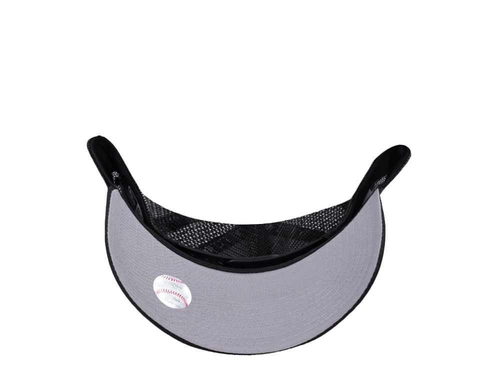 New Era New York Yankees Script Black Prime Edition 9Forty A Frame Trucker Snapback Casquette