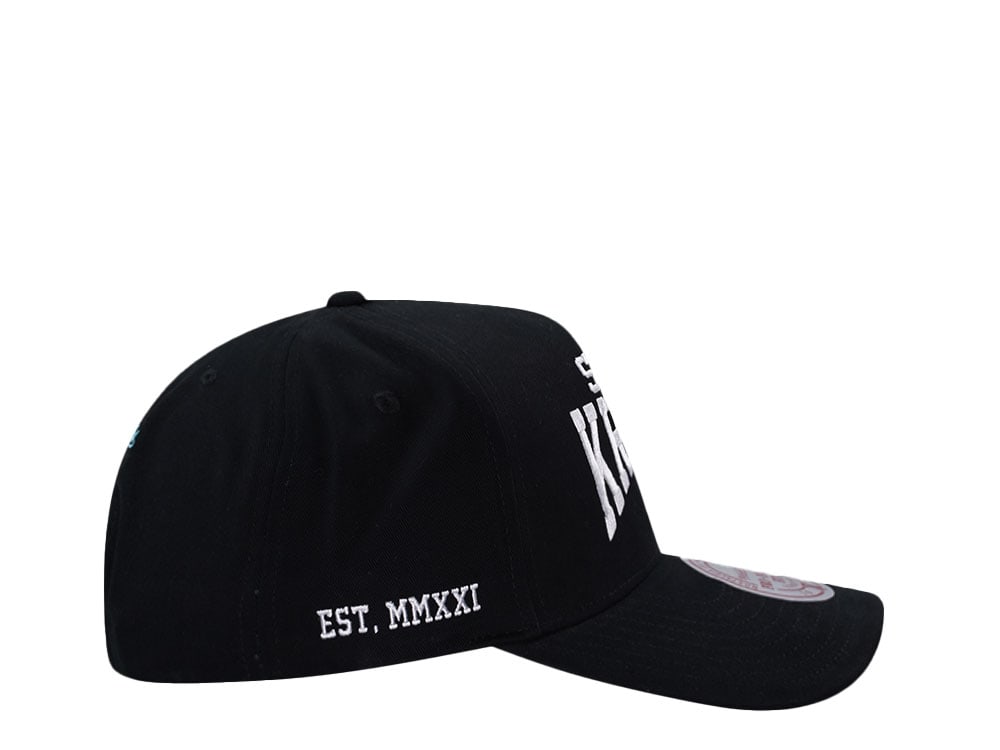 Mitchell & Ness Seattle Kraken Black Pro Pinch Fit Snapback Casquette
