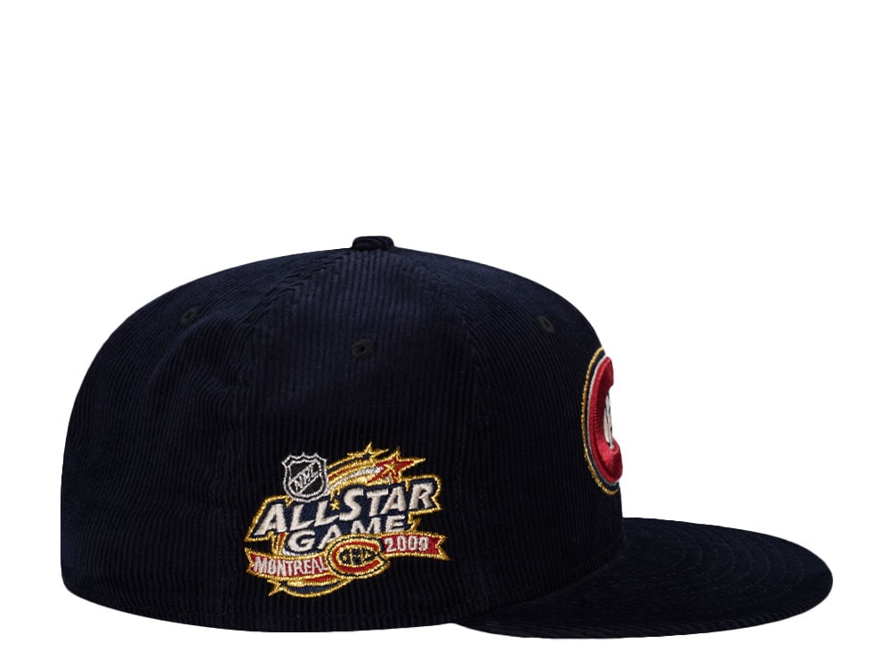 New Era Montreal Canadiens All Star Game 2009 Navy Corduroy Prime Edition 59Fifty Fitted Casquette
