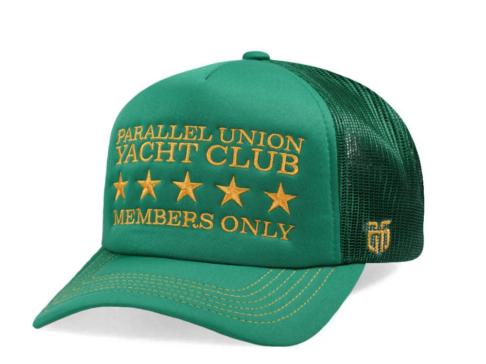 Parallel Union Yacht Club Green Foam Edition Trucker Snapback Casquette
