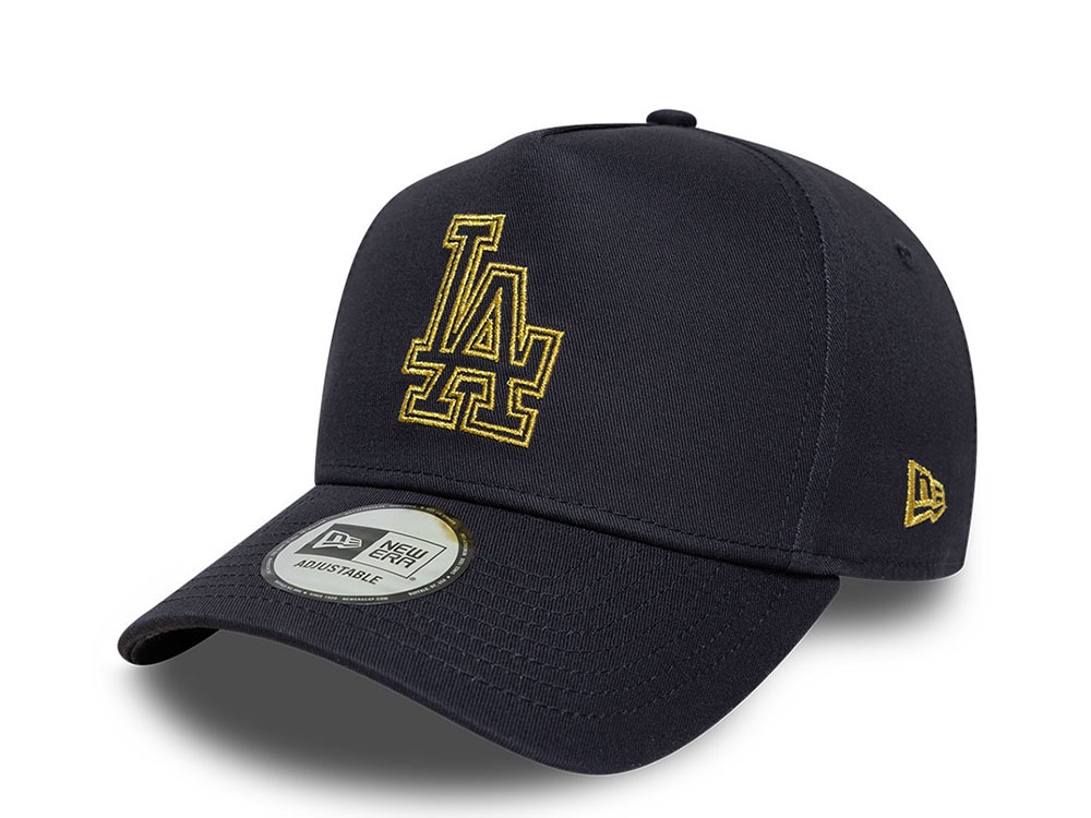 New Era Los Angeles Dodgers Metallic Outline Navy Prime Edition 9Forty A Frame Snapback Casquette