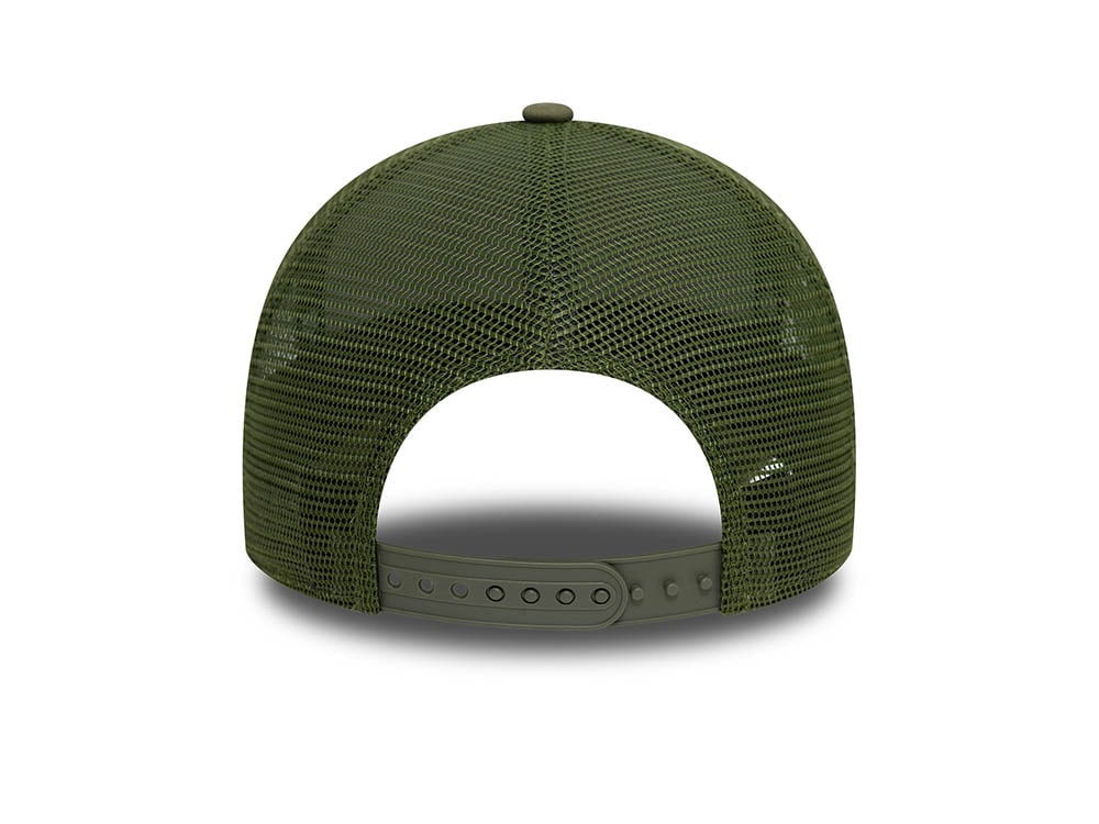 New Era Patch Olive 9Forty A Frame Trucker Snapback Casquette