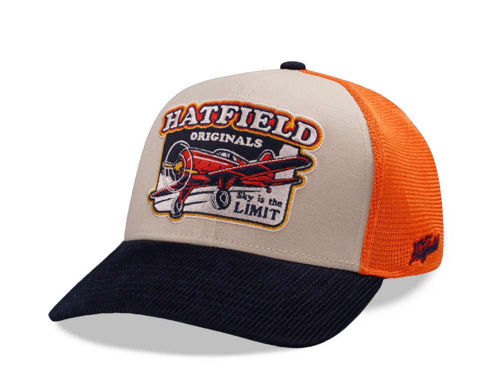 Hatfield Sky Is The Limit Beige Black Trucker Snapback Casquette