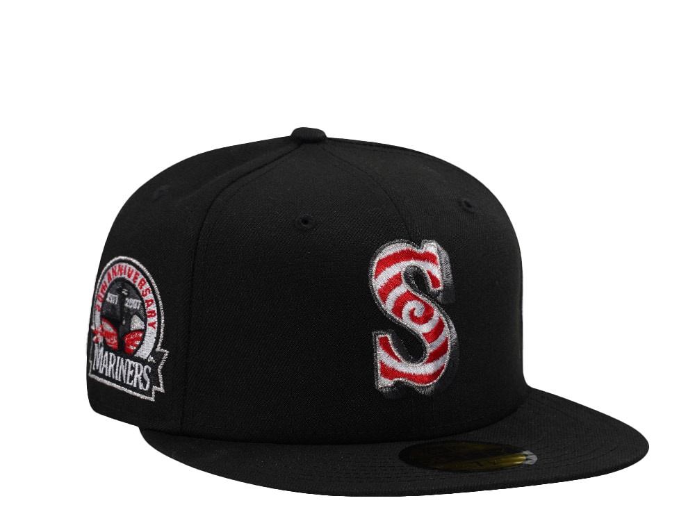 New Era Seattle Mariners 30th Anniversary Black Prime Edition 59Fifty Fitted Casquette