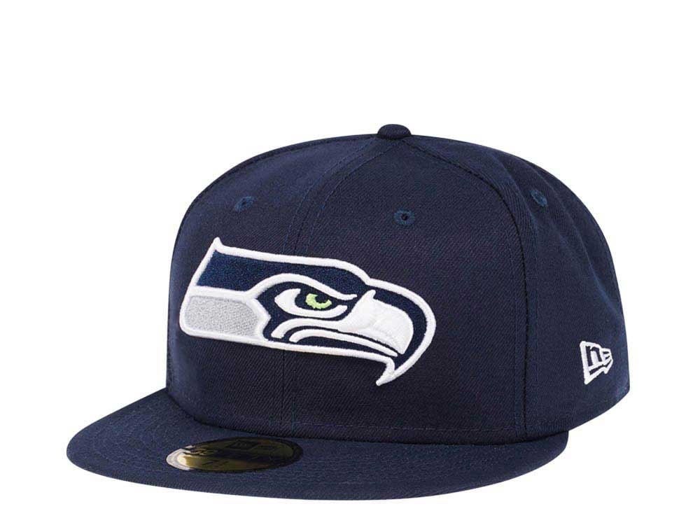 New Era Seattle Seahawks Navy Classic Edition 59Fifty Fitted Casquette