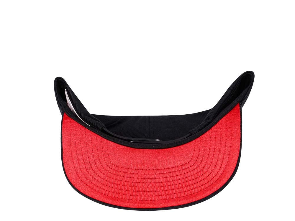 Mitchell & Ness Toronto Raptors Black Zig Zag Satin Undervisor Snapback Casquette