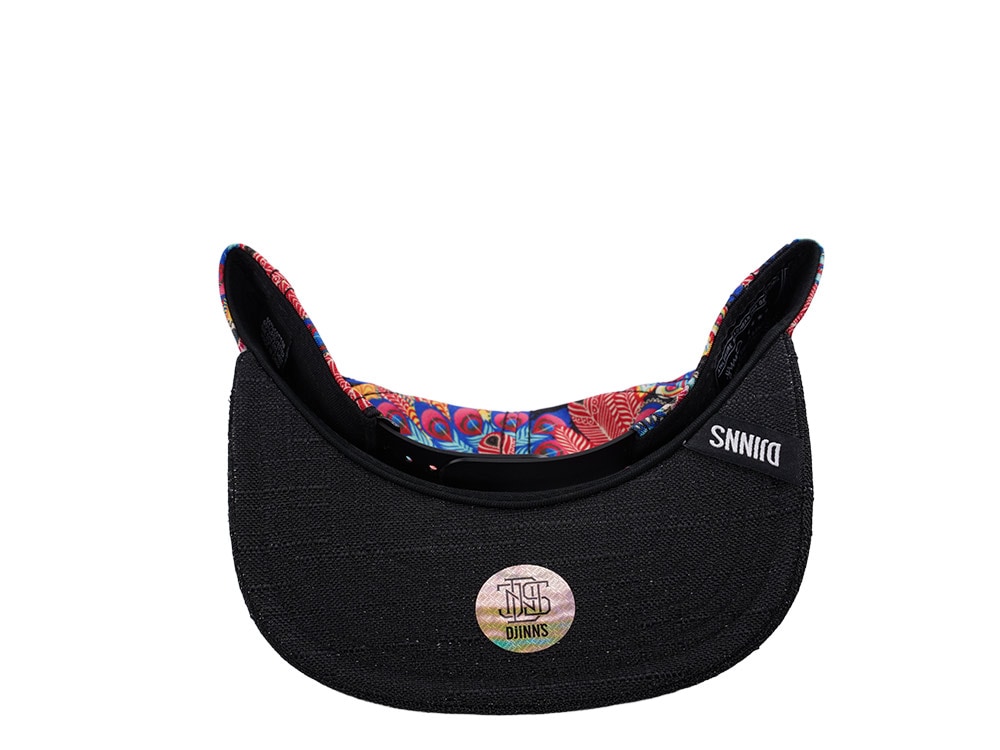 Djinns 6 Panel Peacock Linen Multicolor Snapback Casquette