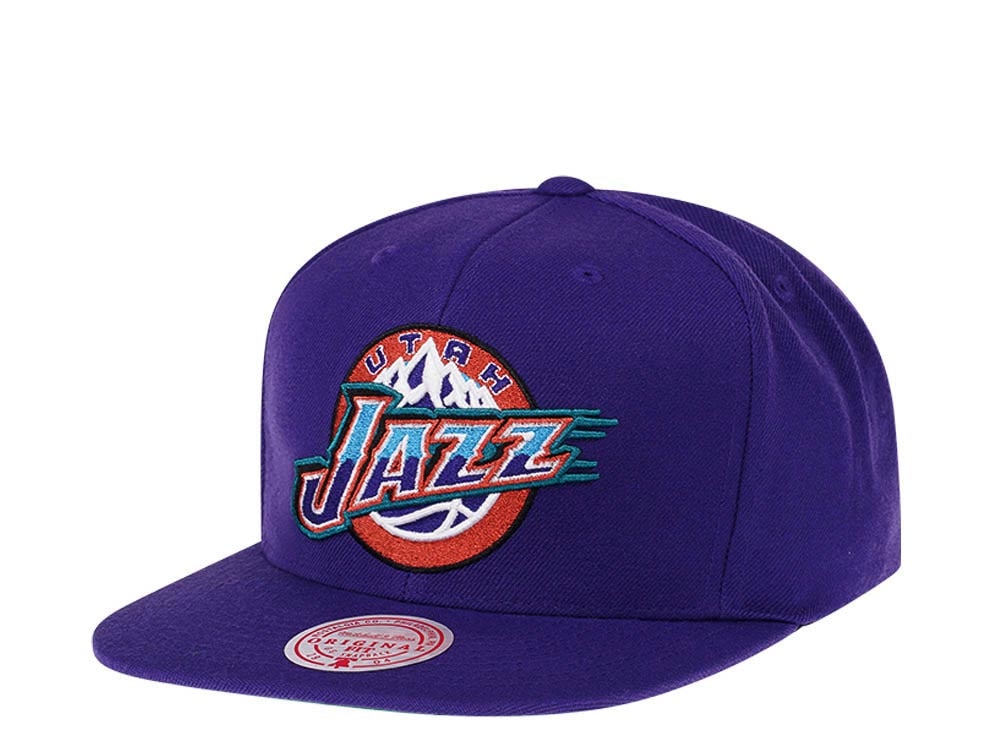 Mitchell & Ness Utah Jazz Hardwood Classics Purple Snapback Casquette
