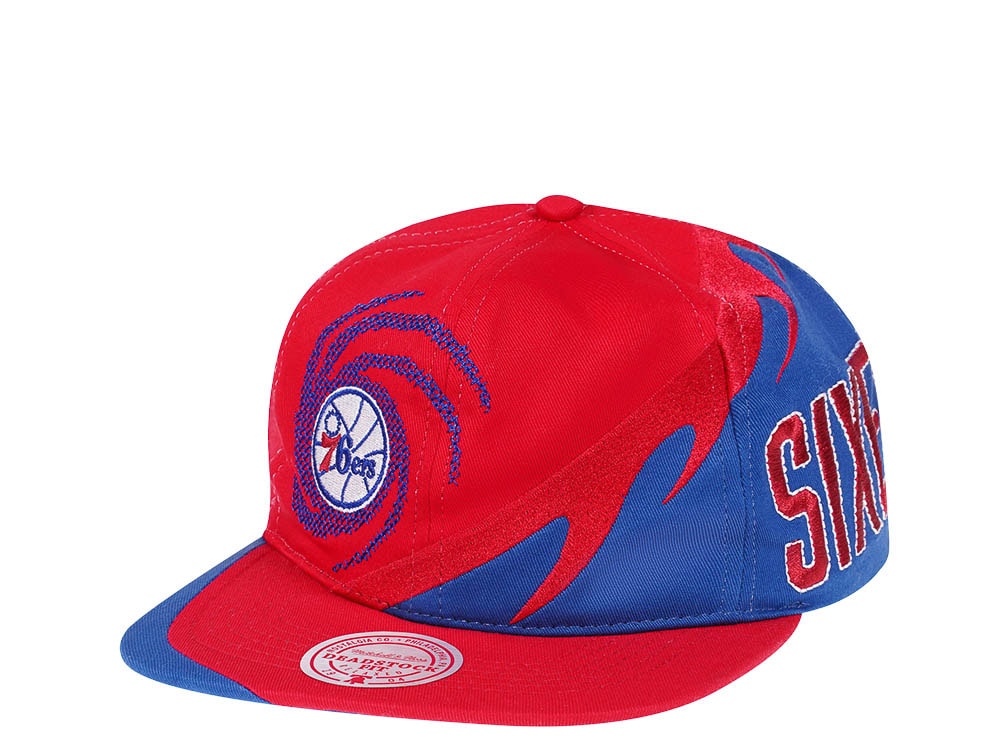 Mitchell & Ness Philadelphia 76Ers NBA Spiral Deadstock Hardwood Classic Snapback Casquette