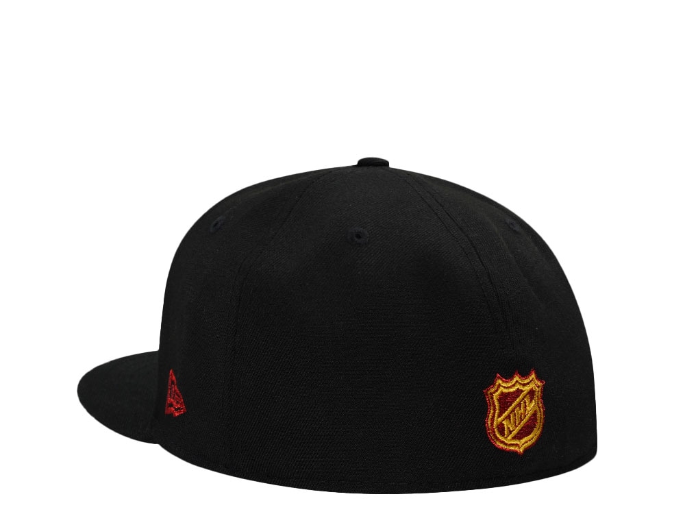 New Era Calgary Flames 40th Anniversary Black Metallic Edition 59Fifty Fitted Casquette