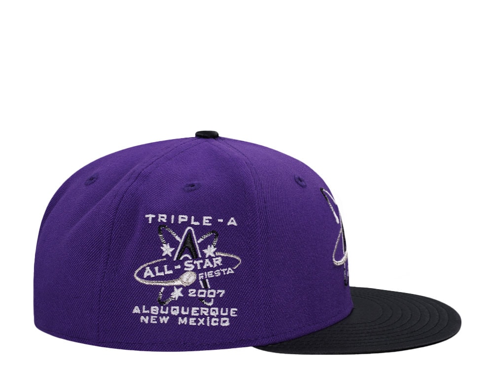 New Era Albuquerque Isotopes All Star Game 2007 Glow Satin Brim Edition 59Fifty Fitted Casquette