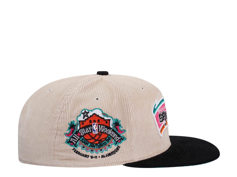 Mitchell & Ness San Antonio Spurs All Star 1996 Two Tone Hardwood Classic Cord Edition Dynasty Fitted Casquette