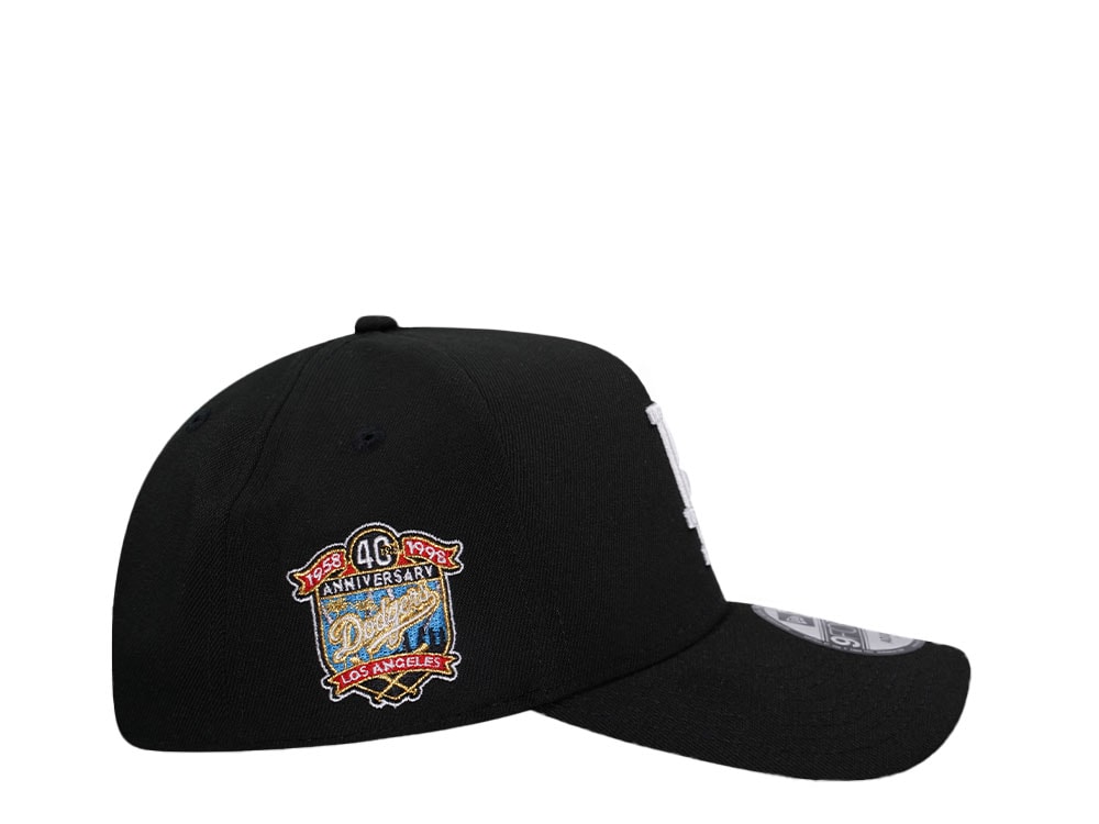 New Era Los Angeles Dodgers 40th Anniversary Black Red 9Forty A Frame Snapback Casquette
