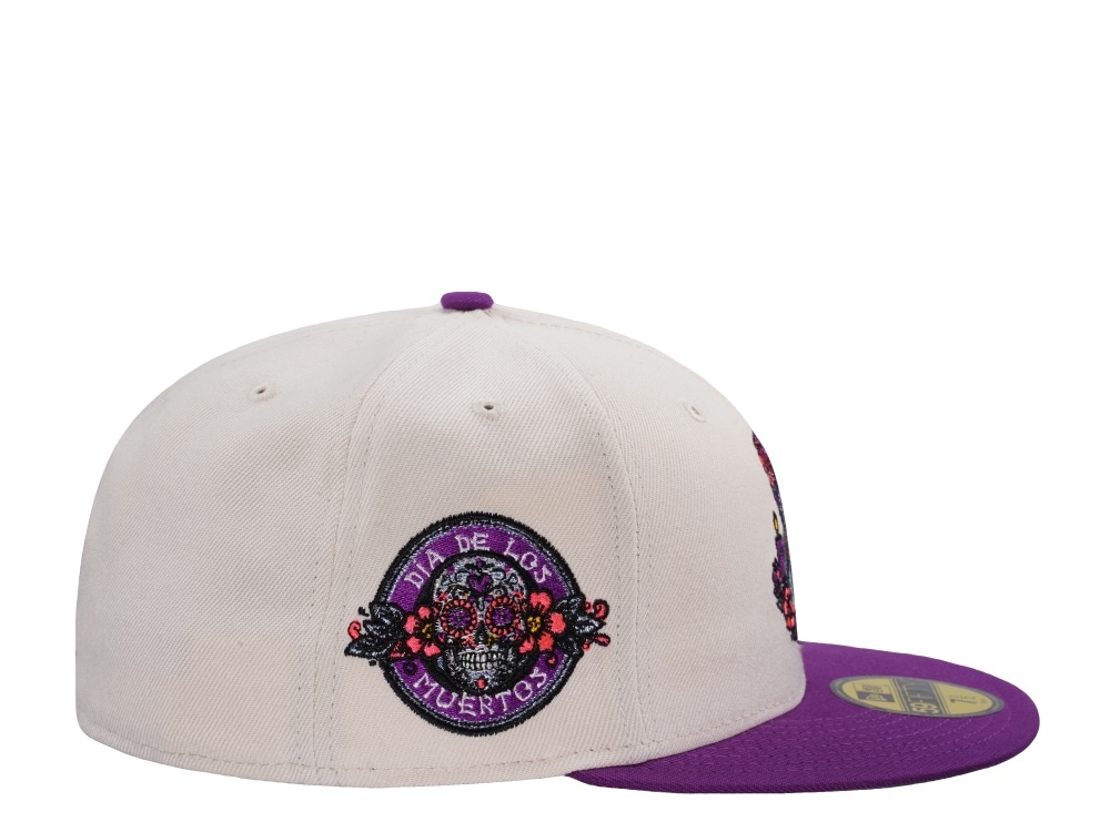 New Era Topperzstore Muertos Lady Light Cream Two Tone Edition 59Fifty Fitted Casquette