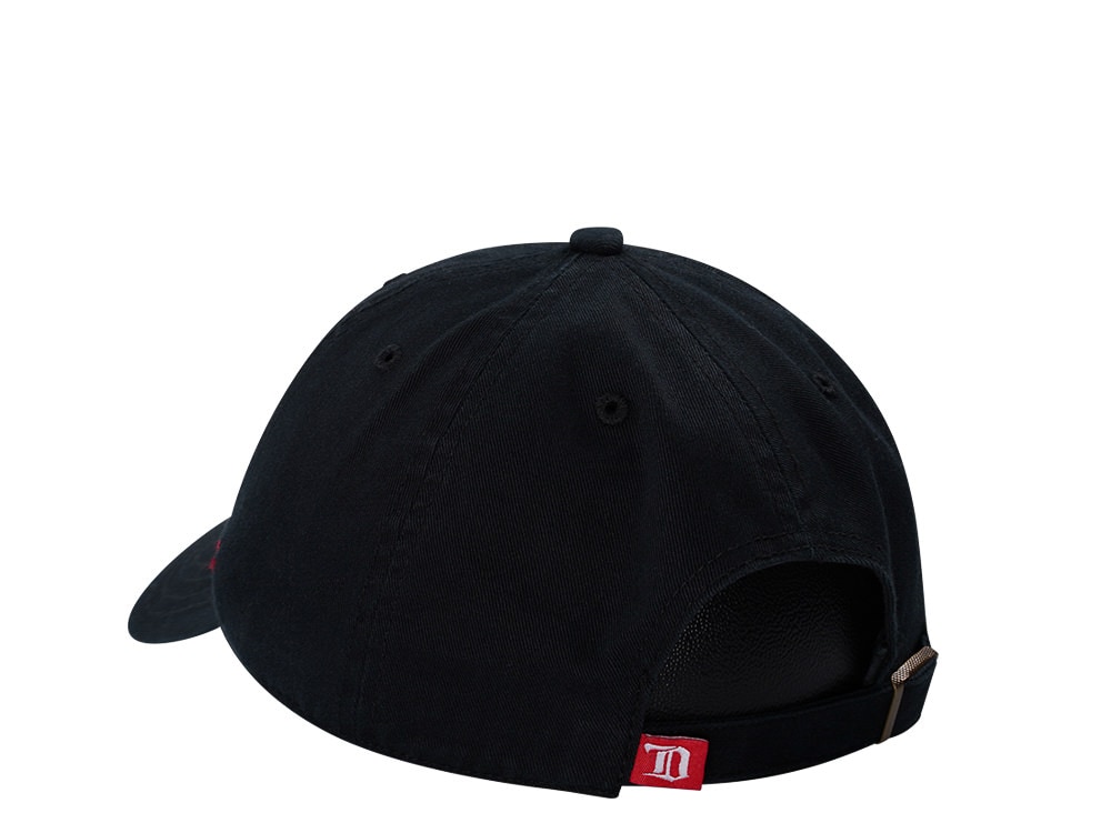 47Brand Detroit Red Wings Vintage Black Clean up Strapback Casquette