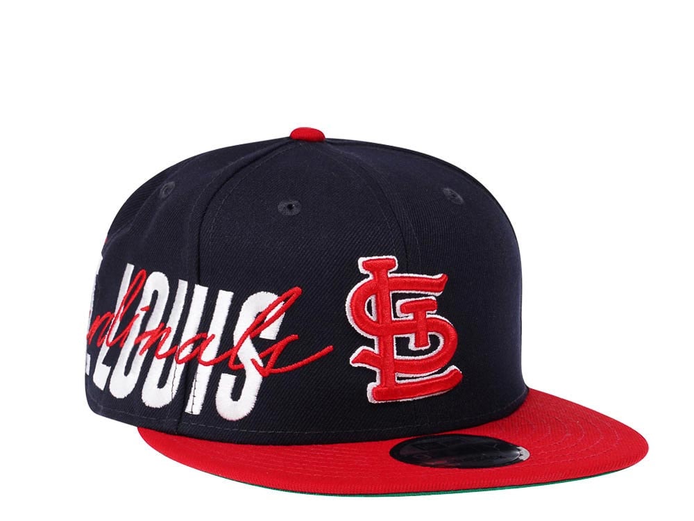 New Era St. Louis Cardinals Navy Sidefront Edition 9Fifty Snapback Casquette