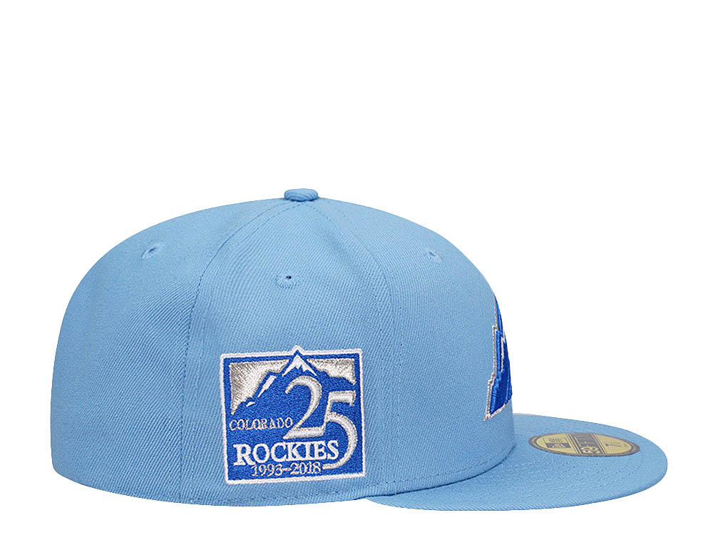 New Era Colorado Rockies 25th Anniversary Glacier Blue and Ice Edition 59Fifty Fitted Casquette