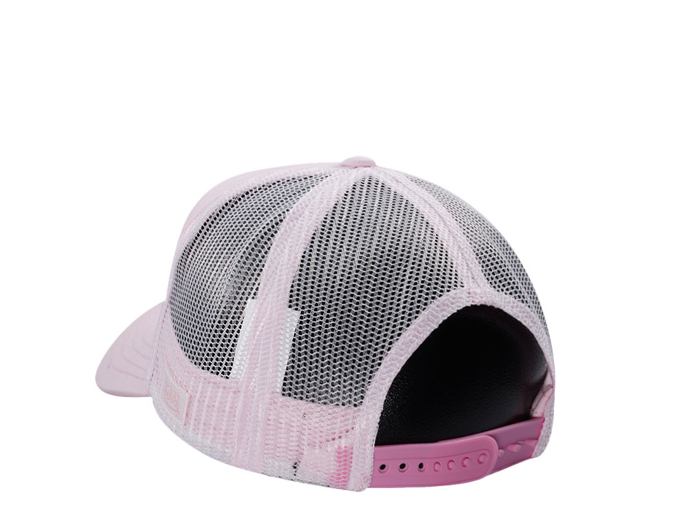 Von Dutch Baseball Junior Pink White Kids Trucker Snapback Casquette
