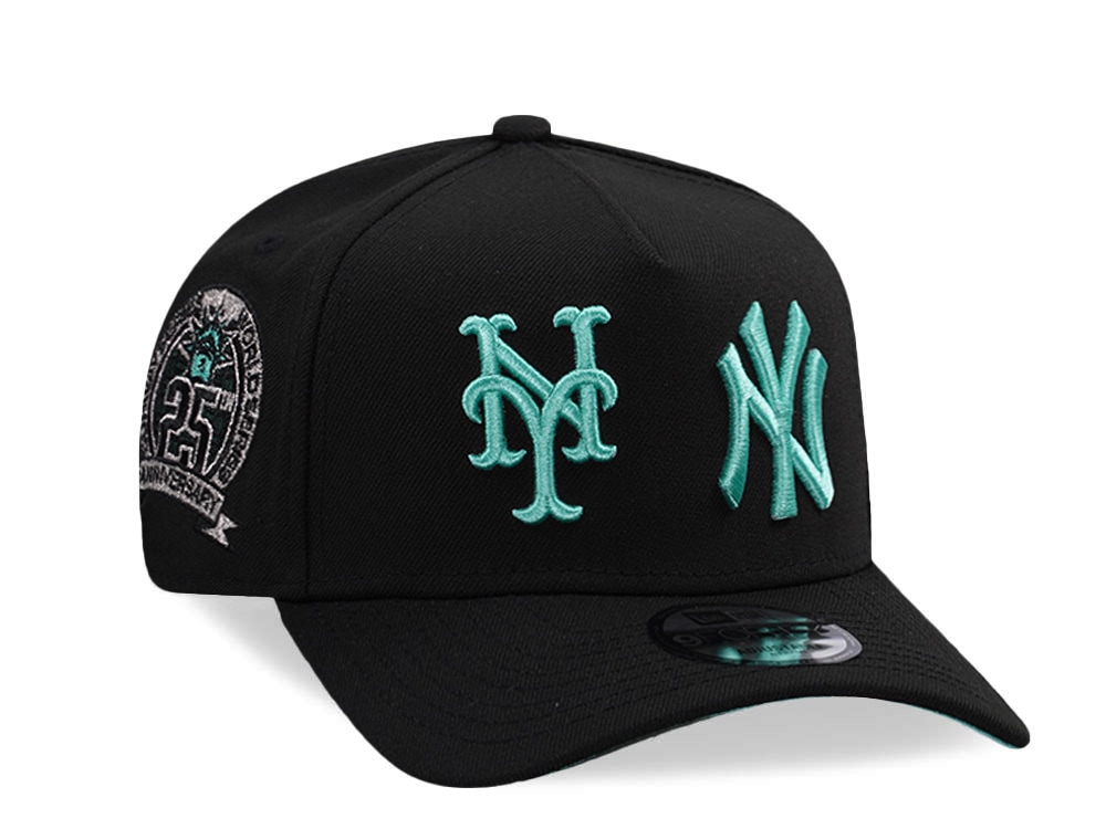 New Era New York Yankees New York Mets Black Prime Edition 9Forty A Frame Snapback Casquette