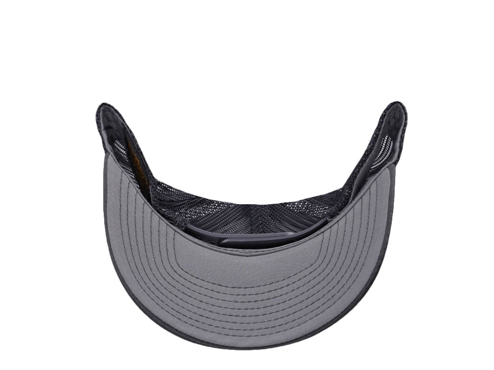 Yupoong Basic Gray Retro Trucker Snapback Casquette