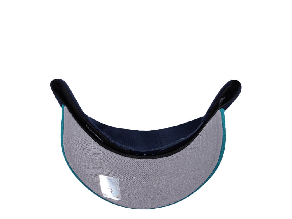 New Era Anaheim Ducks 25th Anniversary Ocean Blue Two Tone Edition 9Forty A Frame Snapback Casquette
