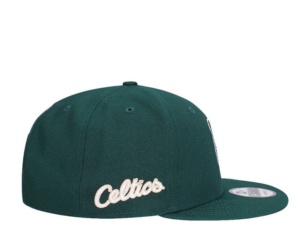 New Era Boston Celtics Green Script Logo Edition 9Fifty Snapback Casquette