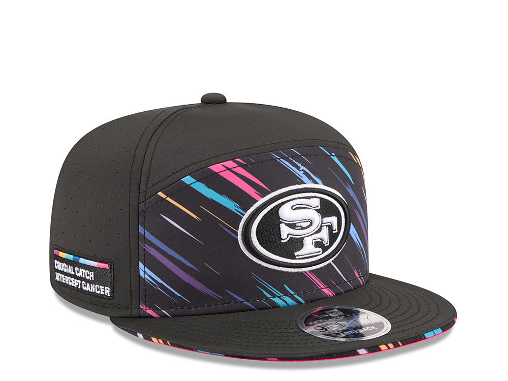 New Era San Francisco 49ers Crucial Catch 2026 Black Edition 9Fifty Split Panel Snapback Casquette