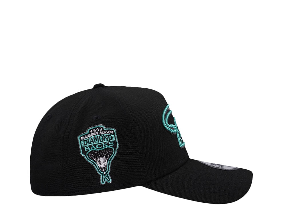 New Era Arizona Diamondbacks Inaugural Season 1998 Mint Black Prime Edition 9Forty A Frame Snapback Casquette