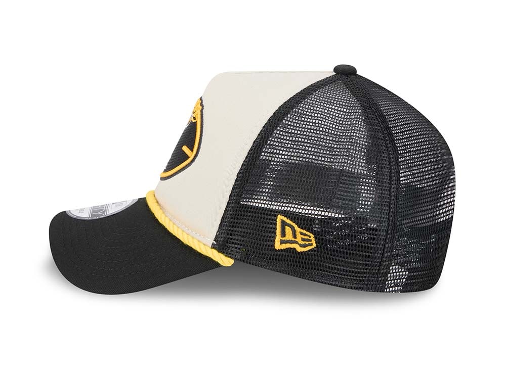 New Era Pittsburgh Steelers Sideline 2024 9Forty A Frame Trucker Snapback Casquette