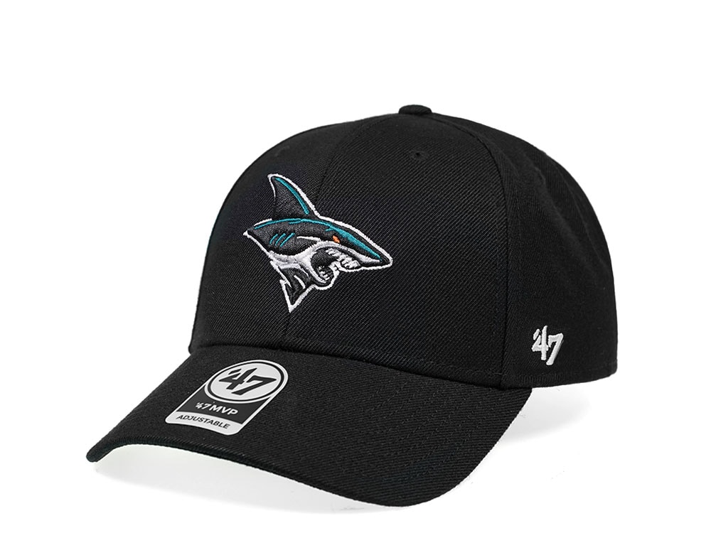47Brand San Jose Sharks Secondary Logo Black Strapback Casquette
