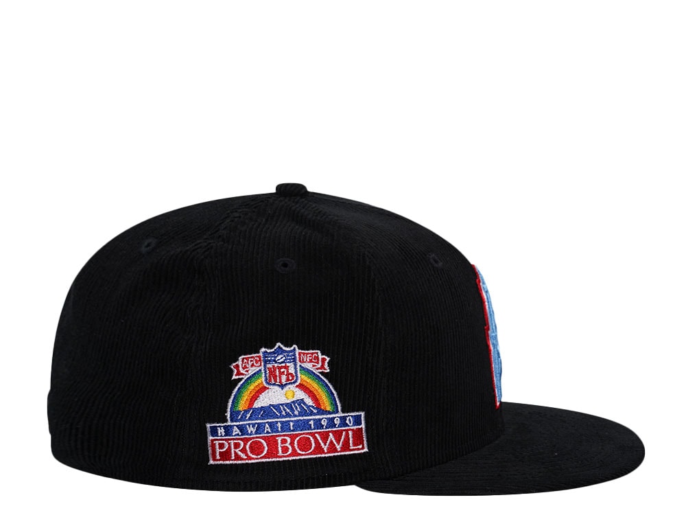 New Era Houston Oilers Pro Bowl 1990 Black Corduroy Edition 59Fifty Fitted Casquette