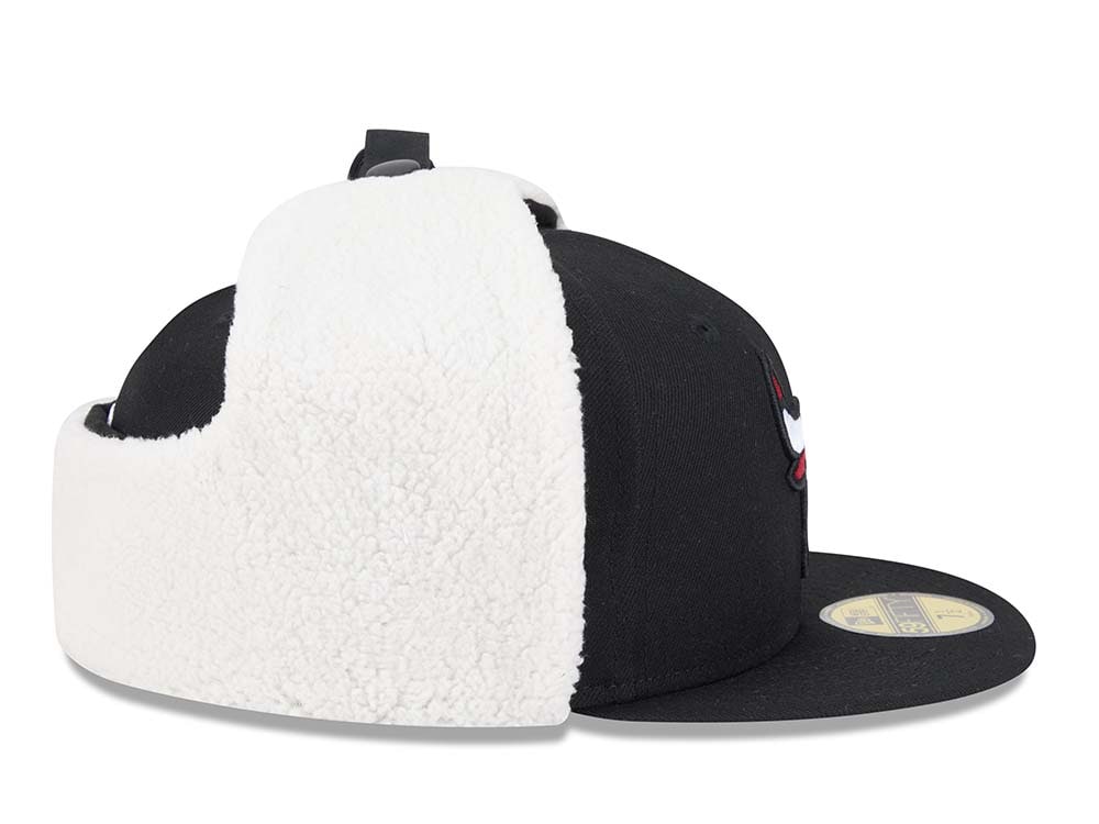 New Era Chicago Bulls Classic Black 59Fifty Dogear Fitted Casquette