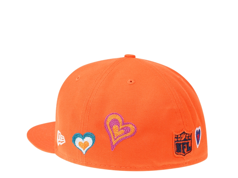 New Era Denver Broncos Orange Chainstitchheart Edition 59Fifty Fitted Casquette